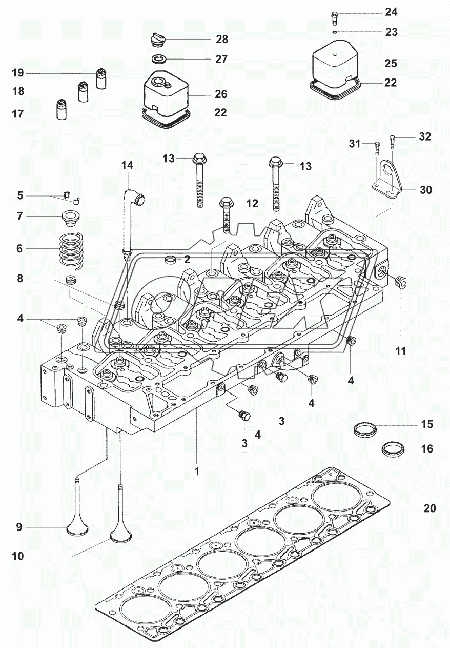 Головка блока цилиндров/Cylinder block