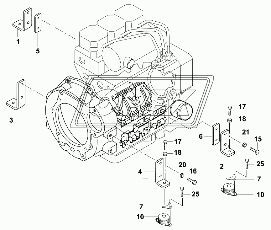 Подвеска двигателя/Engine suspension