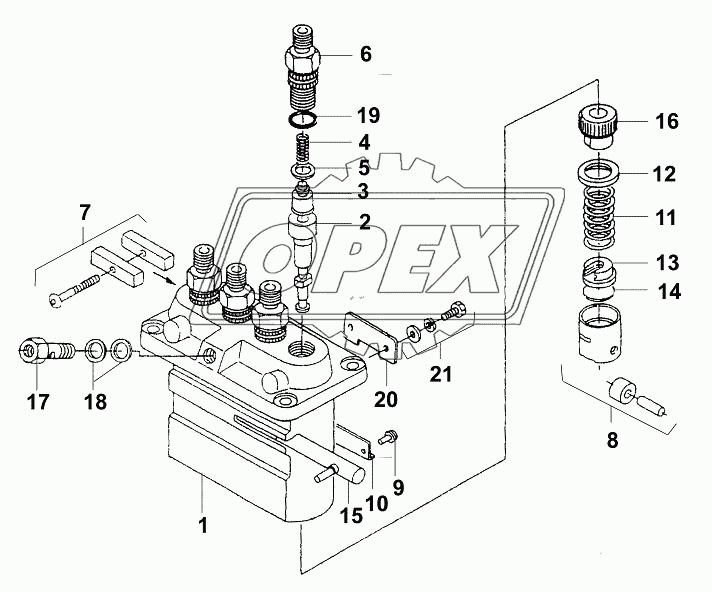 Топливный насос/Injection pump 2