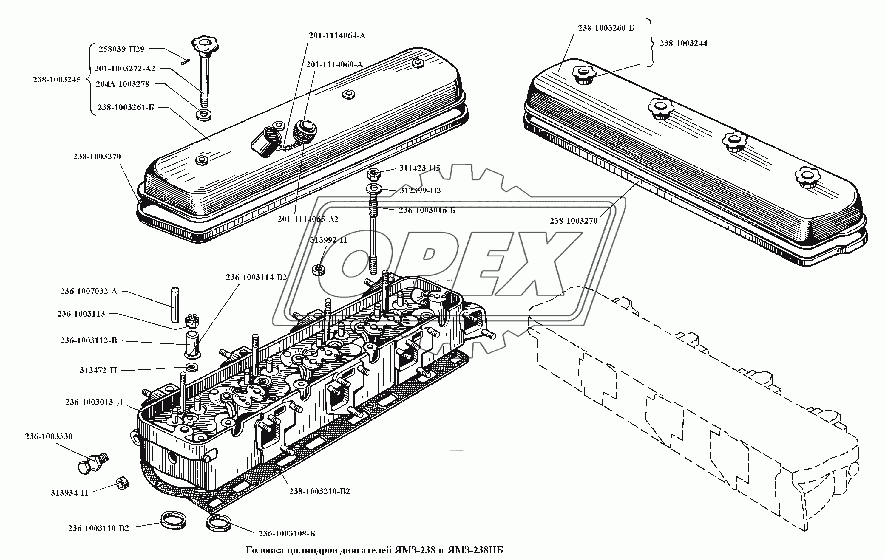 Головка цилиндров двигателя ЯМЗ-238 и ЯМЗ-238НБ