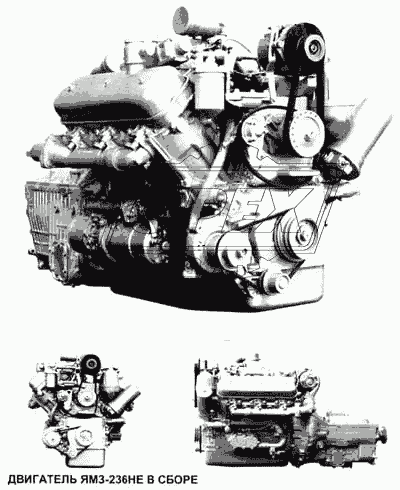 Двигатель ЯМЗ-236НЕ в сборе