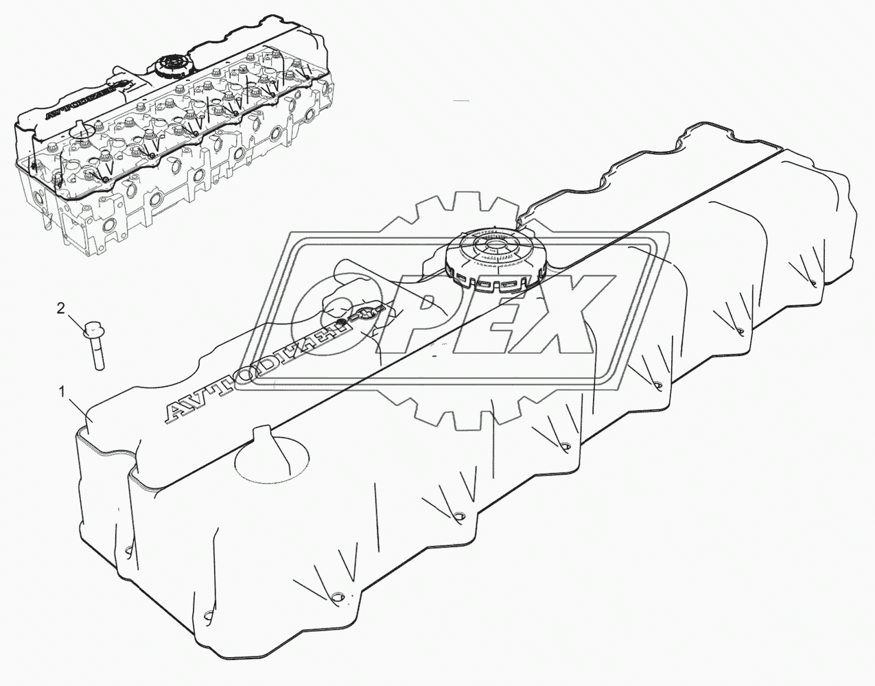 Крышка головки цилиндров 536-30-100300-020