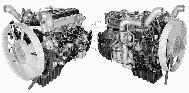Двигатель в сборе (для автомобилей МЗКТ)