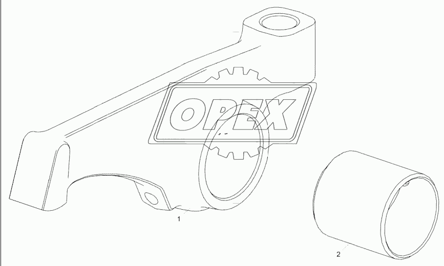 236-1007144-B2 Коромысло клапана с втулкой в сборе