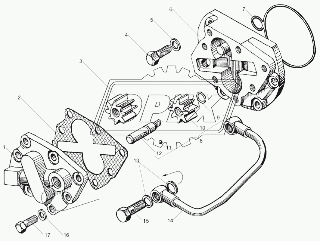 Насос масляный коробки передач