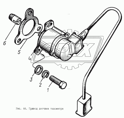 Привод датчика тахометра