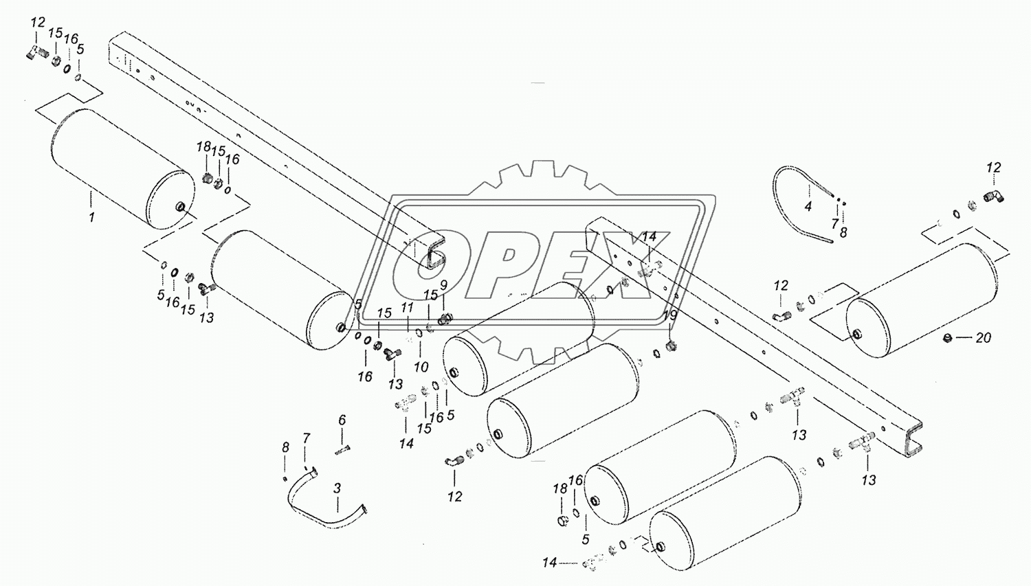 5297-3500013-93 Ресиверы с соединительной арматурой