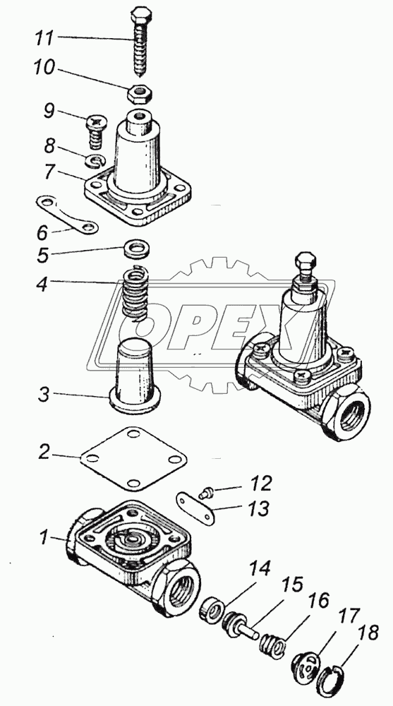 100-3515010 Клапан защитный одинарный