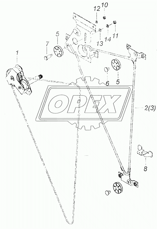 65115-6104011 Стеклоподъемник двери