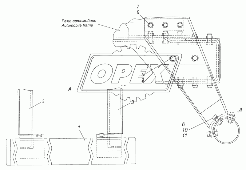 65111-2804003 Установка заднего буфера