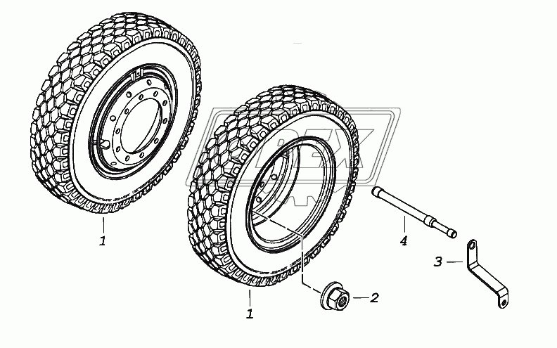 Установка сдвоенных дисковых колес