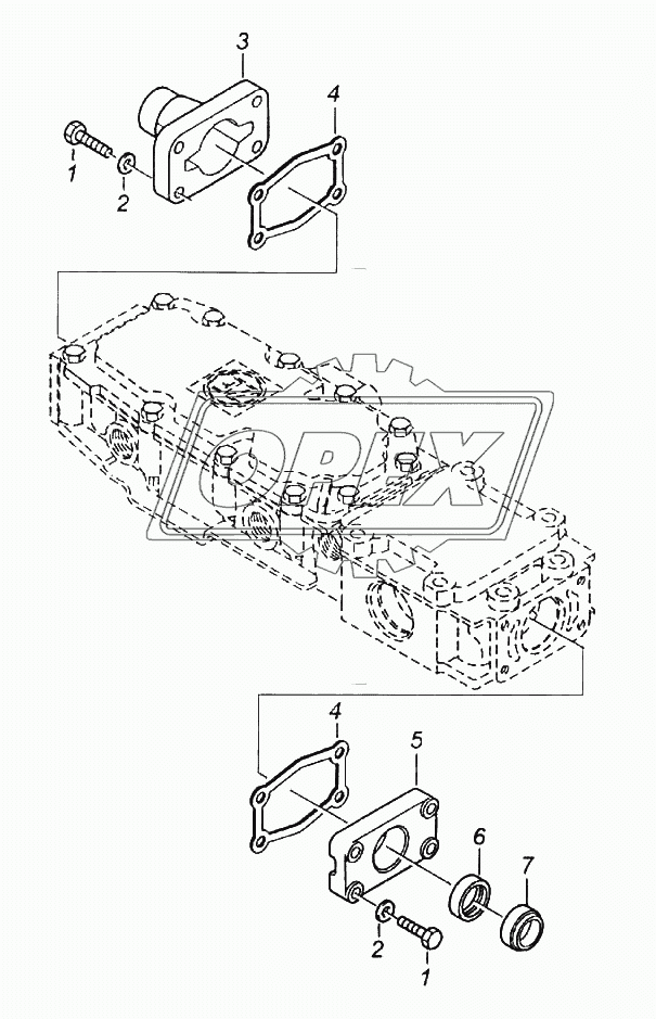 Установка боковых крышек механизма переключения передач