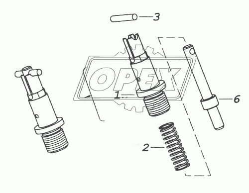 740.1005440-10 Фиксатор маховика в сборе