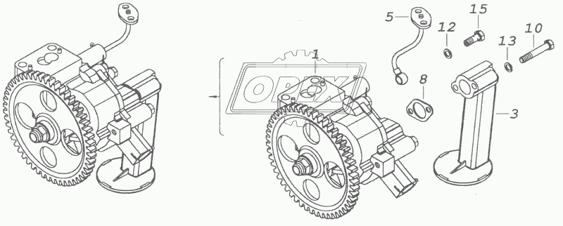 740.11-1011005-10 Масляный насос с маслозаборником в сборе