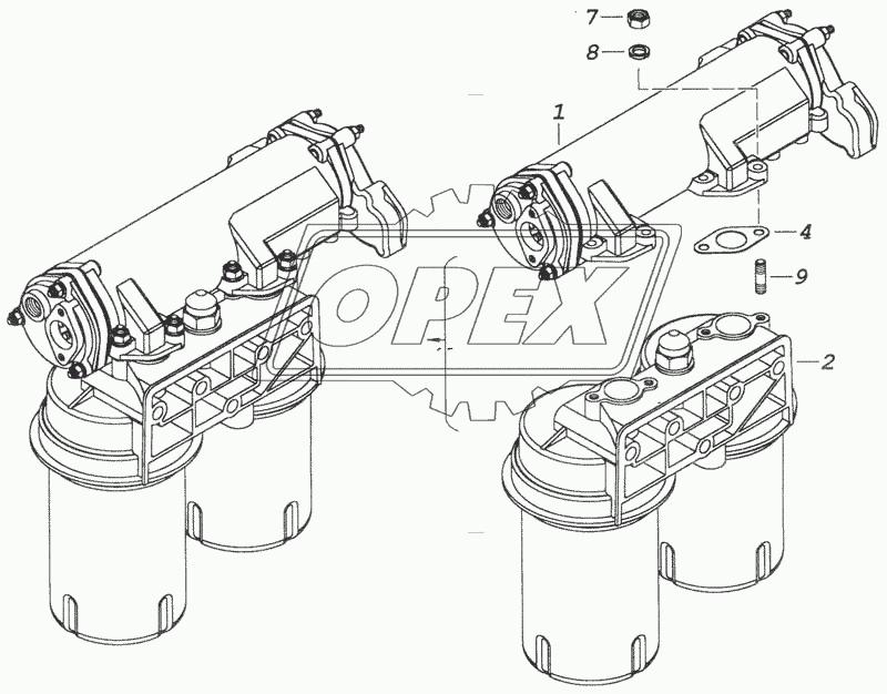 740.20-1012006 Фильтр масляный с теплообменником