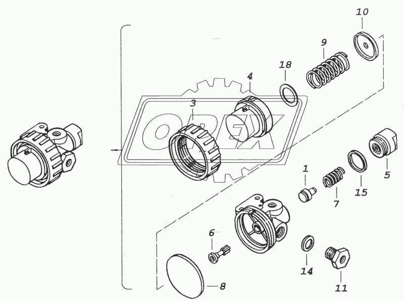 15.1772100 Редукционный клапан управления механизмом переключения