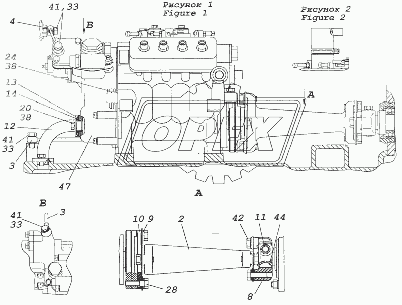 740.30-1111000-20 Установка и привод ТНВД