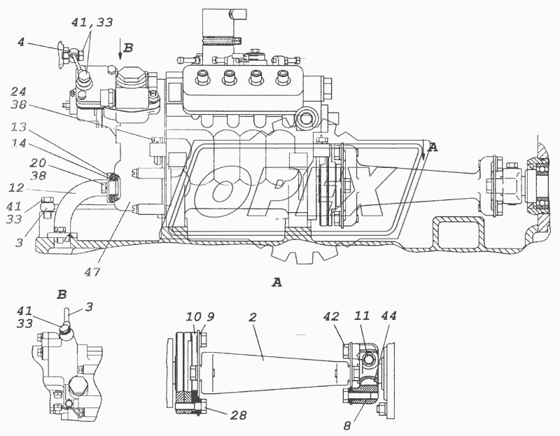 740.31-1111000-40 Установка и привод ТНВД