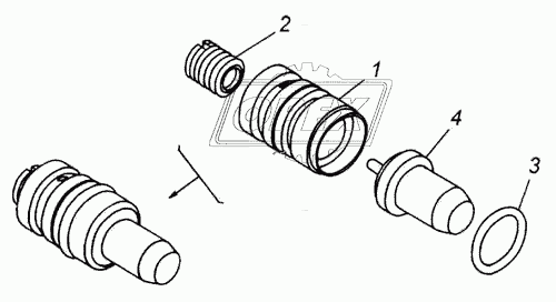 Клапан термосиловой в сборе