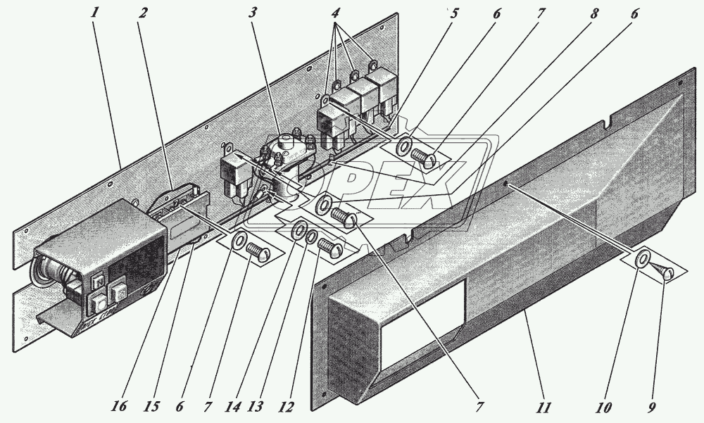  Задний электрощит 4235-3747030 1