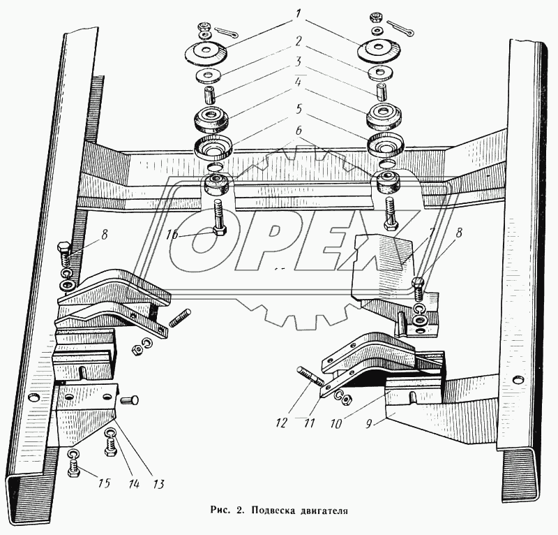 Подвеска двигателя