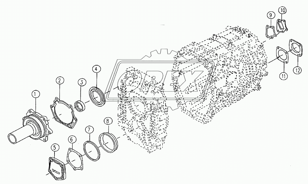 Input shaft and countershaft end cover