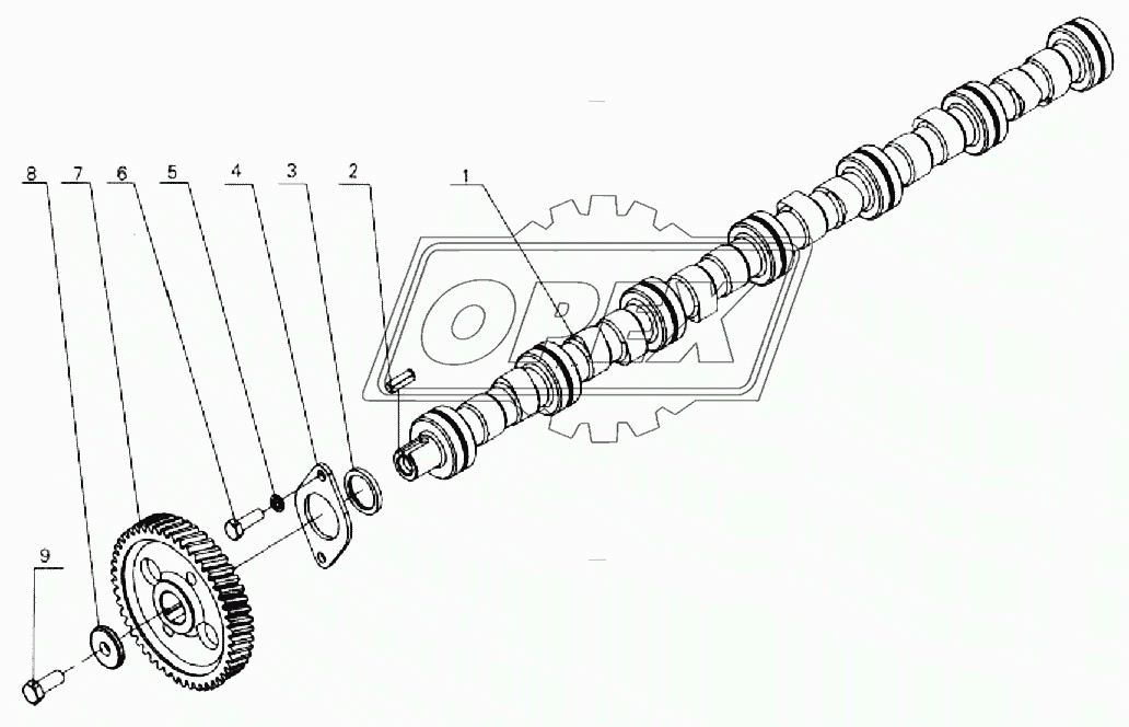 Assembly, camshaft