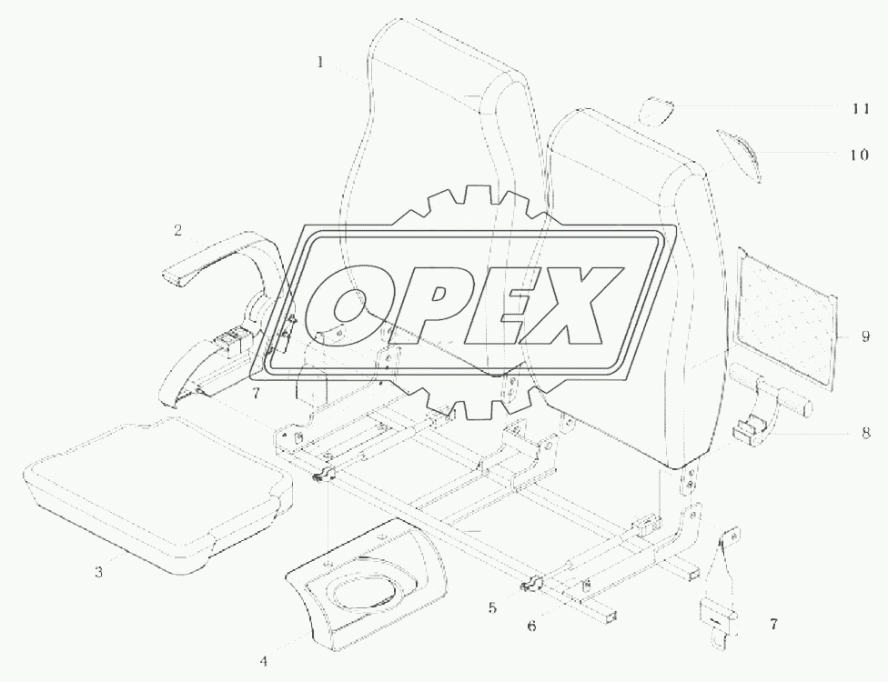 KE-1 Jiangsong passenger  seat