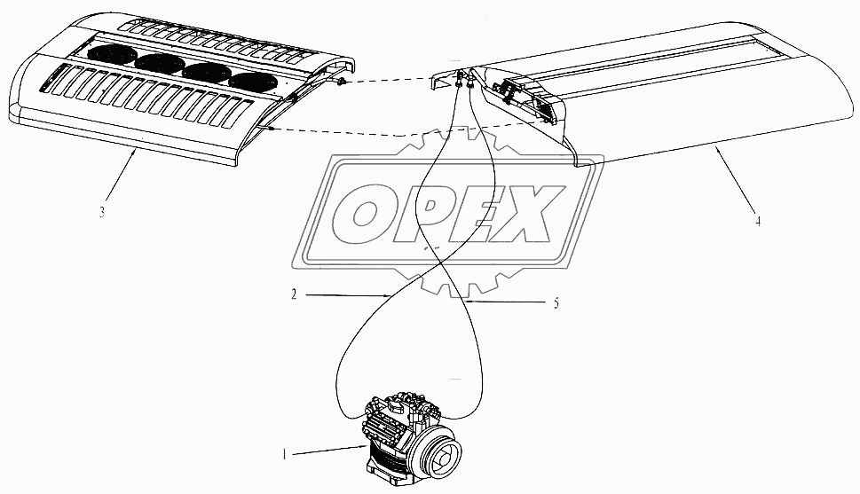 Air conditioner-Exterior pipeline link