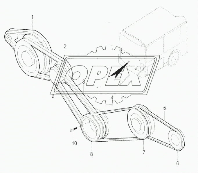 BELT PULLEY & BELT