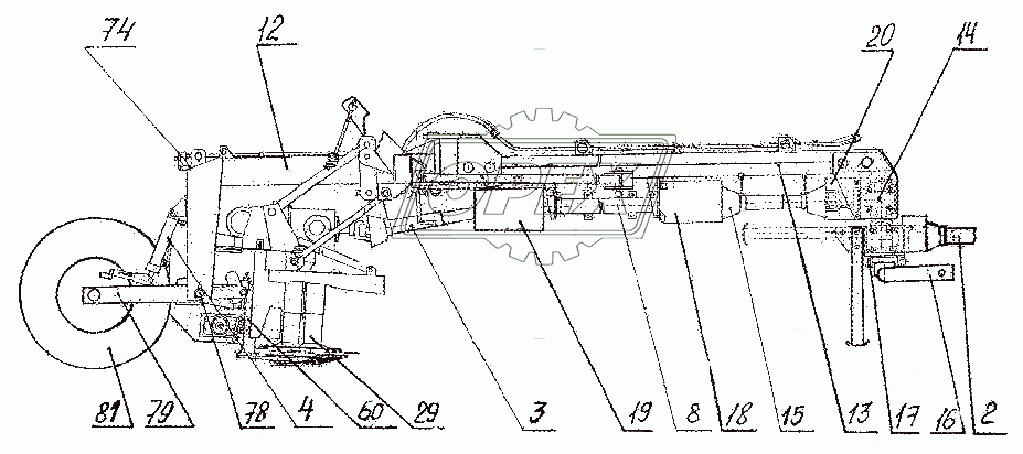 Косилка - плющилка полуприцепная КПП-3,1