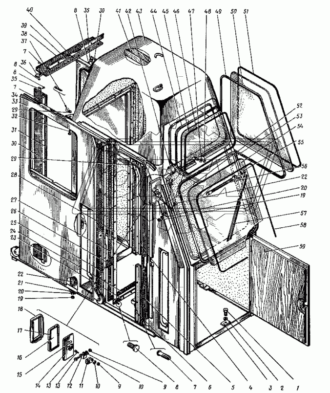 Кабина машиниста. (23-17000А)