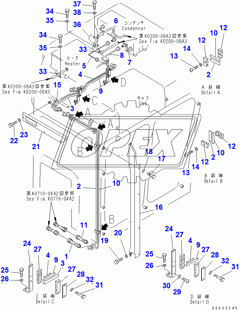  CAB (COOLER PIPING)(31643-)