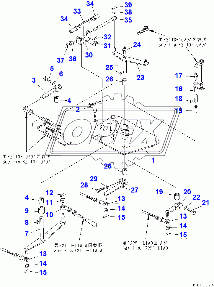  WINCH CONTROL LEVER LINKAGE(31574-)