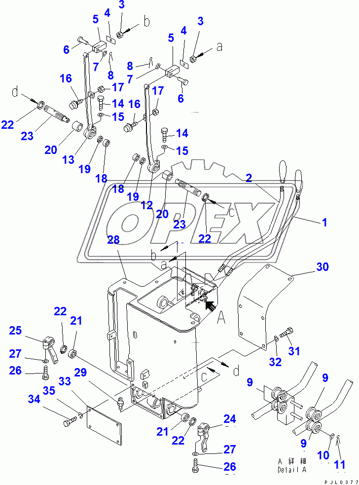  STEERING CONTROL LEVER(31574-)