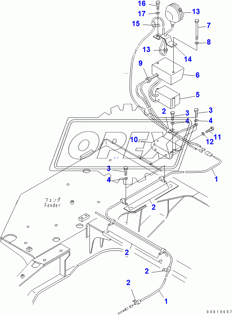  BACK UP ALARM LAMP(31586-)