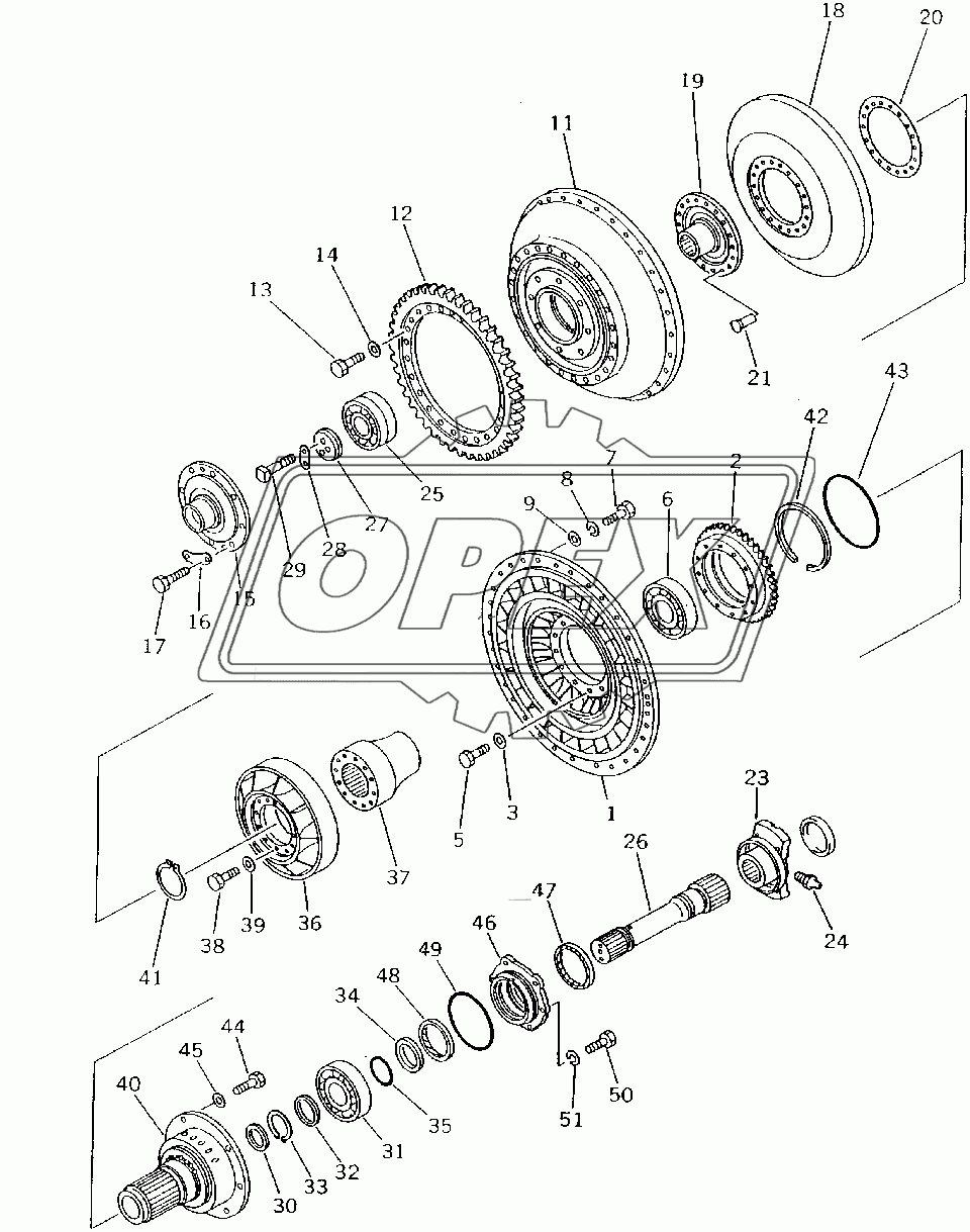  TURBINE SHAFT AND STATOR(15686-31302)