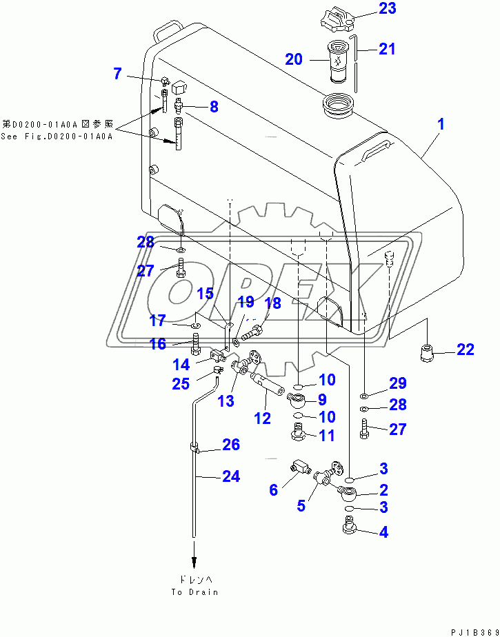  FUEL TANK (FOR 140 ENGINE)(31586-)