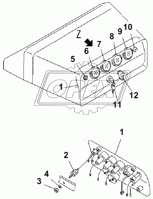 INSTRUMENT PANEL(35001-)