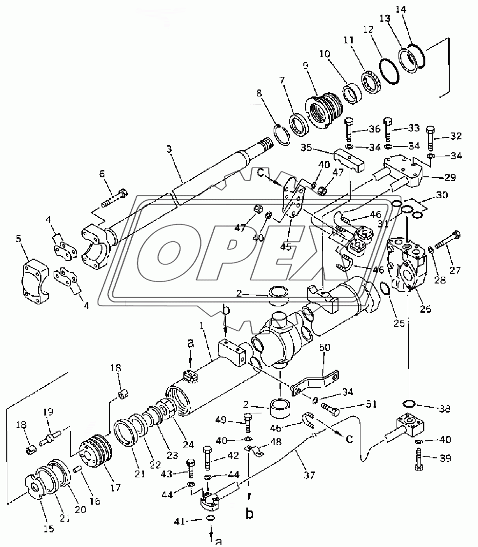 BLADE LIFT CYLINDER (1/2)(35001-)