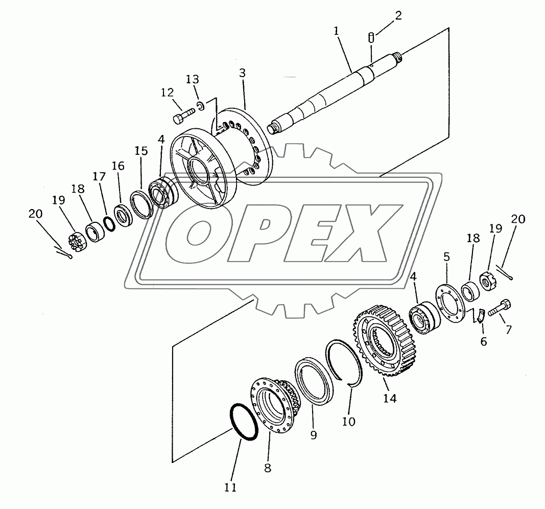 CABLE DRUM (FOR TOWING WINCH)(35001-)