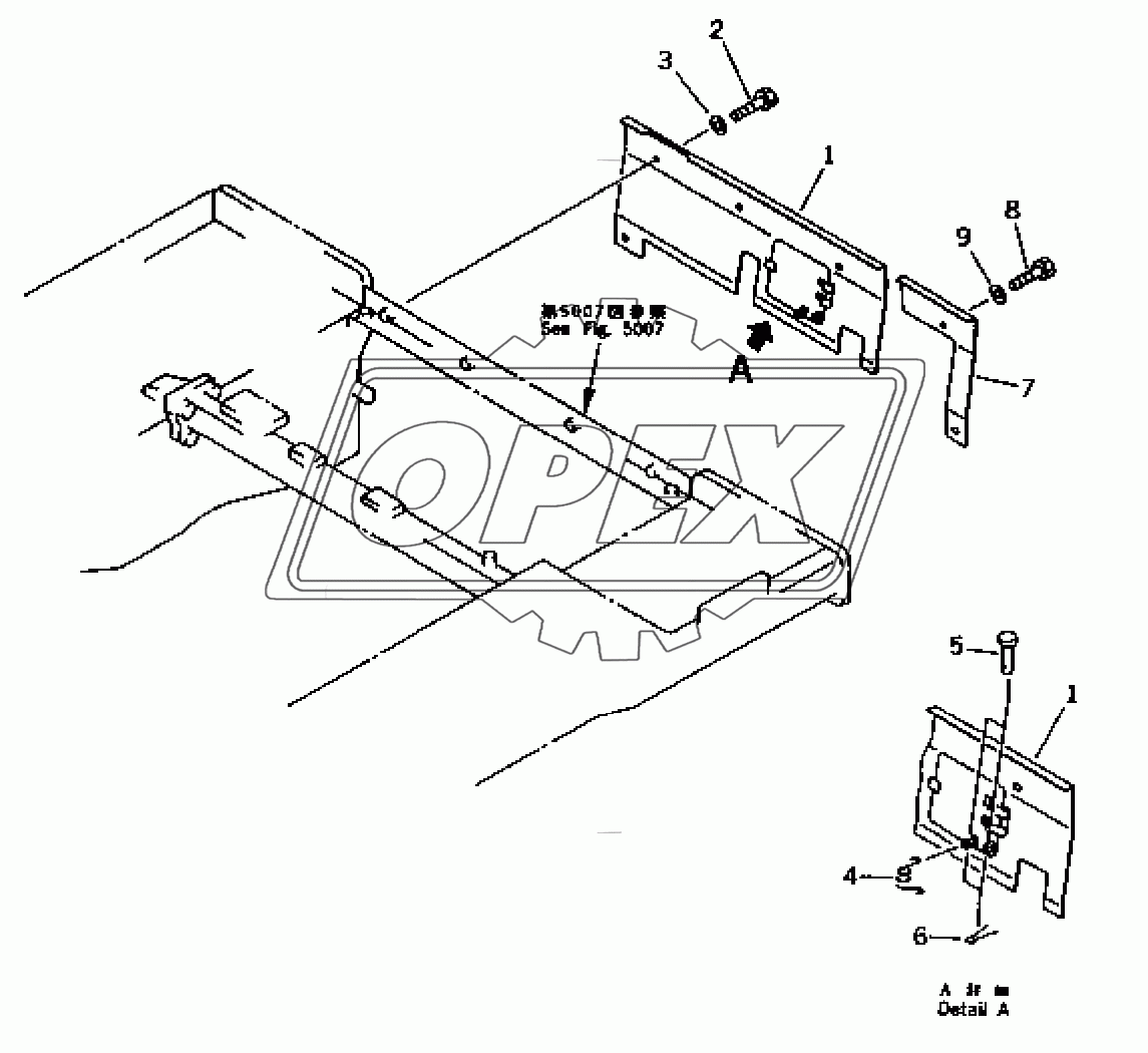 REAR COVER (FOR TOWING WINCH)(35001-)