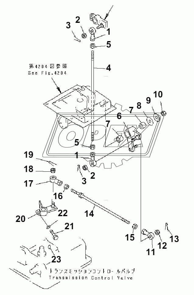 TRANSMISSION CONTROL LINKAGE (1/2)(35001-)