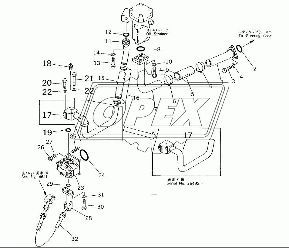 STEERING PIPING (1/3)(35001-)