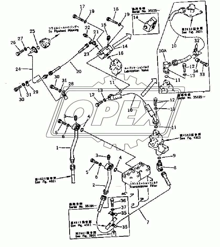 STEERING PIPING (2/3)(35001-)