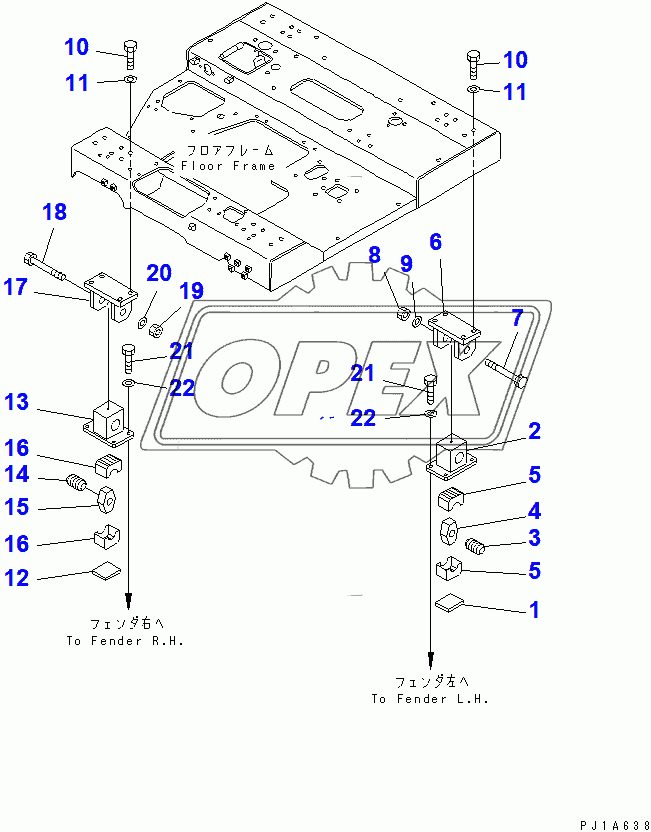  FLOOR FRAME MOUNT