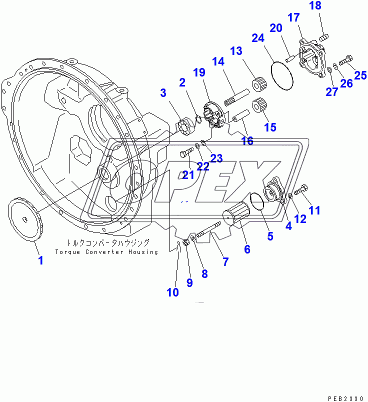  TORQUE CONVERTER (SCAVENGING PUMP) (3/4)