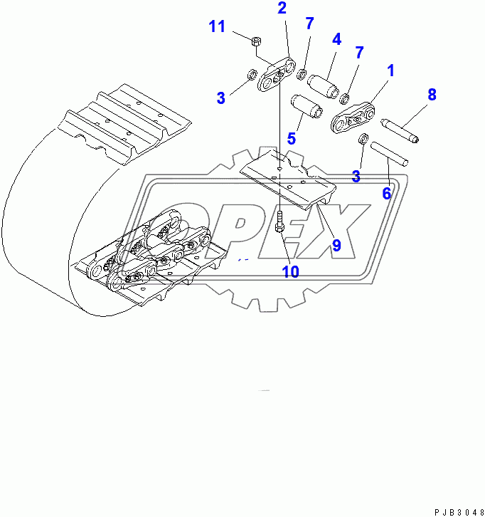  TRACK SHOE (660MM WIDE)