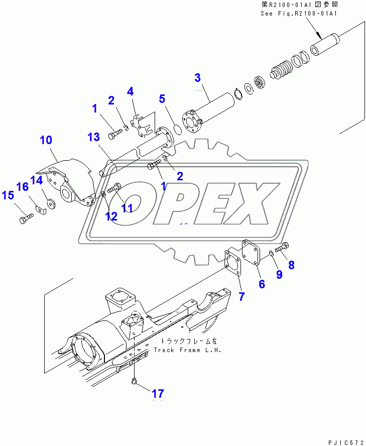  RECOIL SPRING CYLINDER (L.H.)