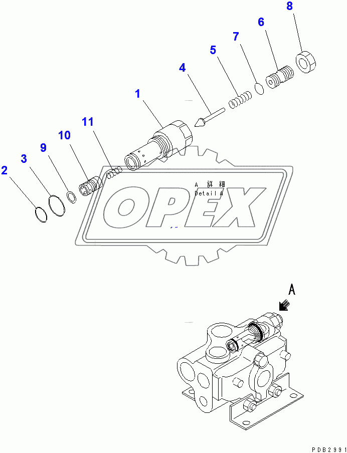  COUNTER WEIGHT CONTROL VALVE (2/2)